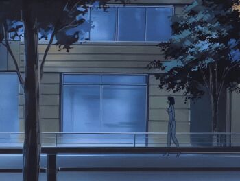 00s 1girl 2002 animated animated_gif ass bible_black bible_black_gaiden blank_eyes blonde_hair blood blood_on_body blood_on_face blue_sky breasts cloud cloudy_sky kitami_reika large_breasts mind_break morning nipples road short_hair sky smile street sunlight sunrise tagme tree walking