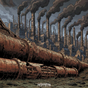 artist_logo artist_name cityscape commentary day english_commentary industrial industrial_pipe logo no_humans original outdoors pollution scenery smoke smokestack soadscorpion