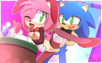 1boy 1girl amy_rose buckhori159 loli nipples nude penis pussy sex sonic_(series) sonic_the_hedgehog