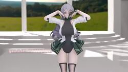 3d animated audible_music bouncing_breasts breasts bronya_zaychik bronya_zaychik_(silverwing:_n-ex) dancing honkai_(series) honkai_impact_3rd large_breasts sound tagme thick_thighs thighs video