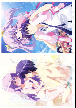 1boy 6+girls absolutely_everyone absurdres aoi_sena bath bath_stool bathing bathroom blonde_hair blood_tune blue_hair blush boots bow bowtie breasts carrying chaos;head chaos;head_love_chu_chu! check_rating convenient_censoring crying erin-fray_orgel everyone exif_rotation fingerless_gloves frown glasses gloves glowing_glasses grin hair_ornament hand_on_another&#039;s_stomach hands_on_another&#039;s_shoulders highres jewelry kishimoto_ayase knee_boots kusunoki_yua long_hair looking_at_viewer looking_down magical_girl matsuo_yukihiro multiple_girls necktie nishijou_nanami nishijou_takumi no_mouth non-web_source official_art open_collar open_mouth orihara_kozue piggyback pink_boots pink_gloves pink_hair plaid_bow plaid_bowtie plaid_clothes plaid_necktie plaid_skirt plaid_sleeves purple_eyes purple_hair ribbon sakihata_rimi school_uniform science_adventure shampoo shared_bathing short_hair shoulder_blades skirt small_breasts smile soap soap_bubbles soap_censor stool suimei_academy_school_uniform suimei_school_uniform summer_uniform surprised tearing_up tears thighhighs triangle_mouth twintails washing_another