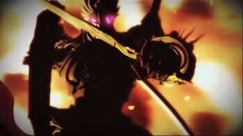 Rule 34 | 00s, animated, animated gif, armor, battle, character request, karas, katana, sword, weapon