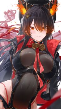 Rule 34 | 1girl, 4rin+, absurdres, animal ears, bell, black jacket, blurry, blush, breasts, center opening, cleavage, closed mouth, covered navel, crop top, depth of field, dog ears, fiery ears, from below, gift, gradient hair, hair between eyes, hair ornament, hairclip, highleg, highleg panties, highres, indie virtual youtuber, jacket, large breasts, leotard, looking at viewer, microskirt, mole, mole under eye, multicolored hair, neck bell, neck ribbon, open clothes, open jacket, orange eyes, orange hair, panties, parted bangs, race queen, ribbon, second-party source, see-through clothes, see-through leotard, skirt, smile, solo, sparkle background, star (symbol), stomach, underwear, virtual youtuber, white background, yonesdraws