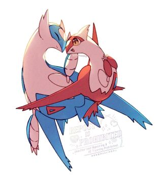 claws closed_eyes closed_mouth dragon full_body gen_3_pokemon highres latias latios legendary_pokemon nintendo no_humans open_mouth pokemon pokemon_(creature) pokemon_focus sana_(sanaa653) simple_background smile white_background wings yellow_eyes