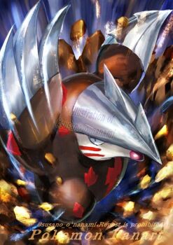 animal_focus claws closed_mouth excadrill from_above gen_5_pokemon looking_at_viewer mole_(animal) nanami_lusia nintendo pokemon pokemon_(creature) pokemon_focus rock snout solo