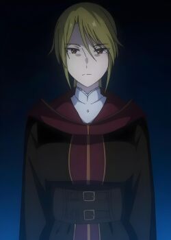 1girl absurdres black_background brown_eyes female_focus highres jacket looking_at_viewer pamyra_(unnamed_memory) unnamed_memory upper_body yellow_eyes