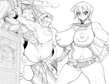 1girl breasts huge_breasts long_hair rape tenjouin_asuka yu-gi-oh! yu-gi-oh!_gx