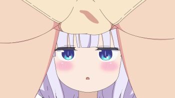 2girls animated ass bar_censor blue_eyes blush brown_hair censored completely_nude cunnilingus green_eyes highres kanna_kamui kobayashi-san_chi_no_maidragon legs loli long_hair moaning multiple_girls nude oral panties panty_pull purple_hair pussy saikawa_riko tagme thighs ugoira underwear video yuri zyor