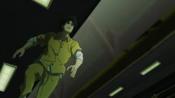 animated axel_(lazarus) battle kicking lazarus prison running short_hair sound tagme video