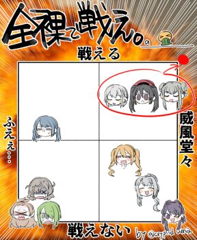 6+girls ;d =_= aika_himena an_sin azumi_hagumu bangs_pinned_back blue_hair blush_stickers chart closed_eyes disembodied_head double_bun drooling freckles green_eyes green_hair grey_hair hair_bun izumi_kanagi kagura_san kasane_ao light_brown_hair magia_record:_mahou_shoujo_madoka_magica_gaiden mahou_shoujo_madoka_magica miwa_mitsune miyabi_shigure multiple_girls no_mouth one_eye_closed open_mouth orange_hair ponytail purple_hair short_hair sidelocks smile sweat swept_bangs tokime_shizuka twintails white_hair wink yakumo_mitama yukari_miyuri