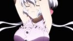 10s 1girl animated bouncing bouncing_breasts breasts female_focus henshin long_hair senki_zesshou_symphogear senki_zesshou_symphogear_gx solo sound thighhighs transformation video white_hair yukine_chris