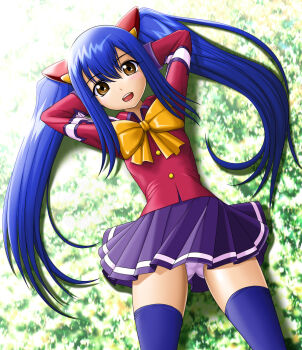 blue_hair child fairy_tail highres onoe panties twintails underwear wendy_marvell