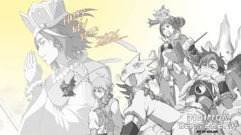 Rule 34 | armor, chiropmon, cosplay, digimon, digimon beatbreak, gekkomon, highres, journey to the west, keyliom, kuonji makoto, pristimon, sakuya reina, sawashiro kyo, tenma tomoro, yin yang