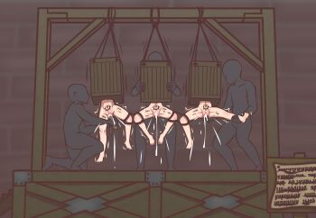 3boys 3girls bdsm body_writing bondage bound box brick_wall captured completely_nude crowd cum cum_in_pussy cumdrip dildo female_focus fire_emblem fire_emblem:_mystery_of_the_emblem fire_emblem:_path_of_radiance fire_emblem:_shadow_dragon fire_emblem:_the_sacred_stones group_sex hana_(001amino) head_out_of_frame highres humiliation in_box in_container knees_up leg_grab leg_lift legs lower_body mob_face multiple_boys multiple_girls myrrh_(fire_emblem) nintendo nude one_leg_raised onlookers out_of_frame pale_skin people public_indecency public_nudity public_use rape restrained sanaki_kirsch_altina sex_toy shadow sign silhouette spread_legs stage stocks stuck tally textless_version tiki_(fire_emblem) tiki_(young)_(fire_emblem) uncensored vaginal wooden_floor writing