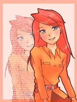 belt blue_eyes hagino_aki long_hair long_sleeves lowres nintendo pink_hair pokemon pokemon_(anime) pokemon_rse_(anime) smile solidad_(pokemon) teeth