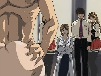 00s 2006 2boys 4girls age_difference animated animated_gif anime_screenshot ass bible_black bible_black_black_sacrifice bible_black_night_of_the_walpulgiss black_thighhighs blonde_hair blue_eyes breasts censored cleavage doggystyle drill_hair drill_sidelocks from_behind green_eyes hands_on_another's_hips hetero high_ponytail huge_ass kitami_reika lab_coat large_breasts lipstick long_hair makeup mature_female minase_taki multiple_boys multiple_girls necktie nurse older_female_and_younger_male outdoors ponytail pubic_hair rape red_necktie saeki_kaori school school_uniform sex sex_from_behind shiraki_rika shirt short_hair sidelocks smile standing suspenders sweat tagme takashiro_hiroko teacher_and_student thighhighs window witch