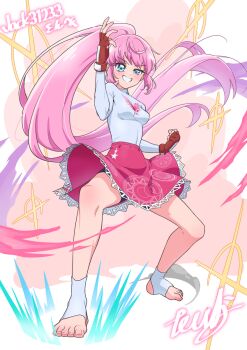 bike_shorts commentary english_commentary highres jack31233 muay_thai original pink_hair taekwondo