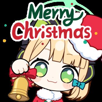 1girl :3 animal_ear_headphones animal_ears animated animated_gif bell blonde_hair blue_archive blunt_bangs blunt_ends blush_stickers bow cat_ear_headphones cat_ears chibi chibi_only chinese_commentary christmas chunye_haruya closed_mouth commentary_request disembodied_hand dot_nose fake_animal_ears green_bow green_eyes green_halo hair_bow halo hat head_tilt headphones holding holding_bell looking_at_viewer looping_animation low-tied_sidelocks lowres merry_christmas midori_(blue_archive) parted_bangs portrait red_bow red_hat santa_costume santa_hat second-party_source short_hair sidelocks simple_background smile solo transparent_background