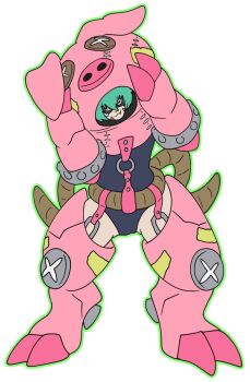 Rule 34 | animal costume, cho-hakkaimon, costume, digimon, digimon (creature), highres, mask, pig costume, swimsuit