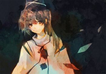 Rule 34 | 1girl, black background, closed mouth, commentary request, grey eyes, grey hair, hat, high ponytail, japanese clothes, kariginu, long hair, looking at viewer, maruko, mononobe no futo, pom pom (clothes), ponytail, robe, smile, solo, tate eboshi, touhou, upper body, white robe