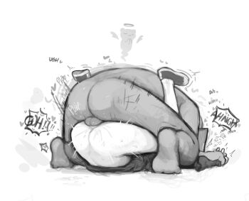 Rule 34 | 1boy, 1girl, angel, bottomless, cum, cuptoast, fucked into submission, fucked silly, ghost, heart, holding hands, impregnation, lying, mating press, moaning, motion lines, noir.empty4, on back, orgasm, plap, simple background, spoken heart, white background, youtube