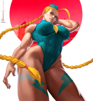 1girl blonde_hair cammy_white lejeanx3 rejean_dubois solo street_fighter tagme thighs