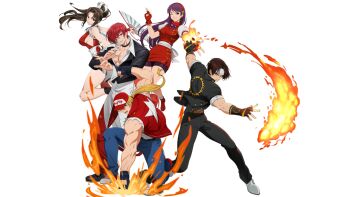 asamiya_athena crossover kusanagi_kyou nanatsu_no_taizai nanatsu_no_taizai_grand_cross psycho_soldier seven_deadly_sins shiranui_mai snk terry_bogard the_king_of_fighters yagami_iori