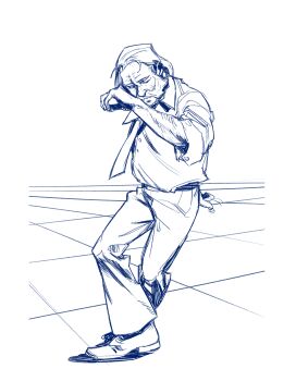 Rule 34 | 1boy, absurdres, arm hair, arm up, belt, closed eyes, collared shirt, dancing, disco elysium, facial hair, full body, greyscale, hair slicked back, harry du bois, highres, male focus, monochrome, mullet, mutton chops, necktie, shirt, shirt tucked in, sleeves rolled up, solo, thatuglymeme