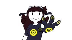aiba_takumi aiba_takumi_(cosplay) animated cosplay digimon digimon_story:_cyber_sleuth flower gears gloves hagurumon highres horns jaiden_(jaiden_animations) jaiden_animations looking_at_viewer palmon petals terriermon video