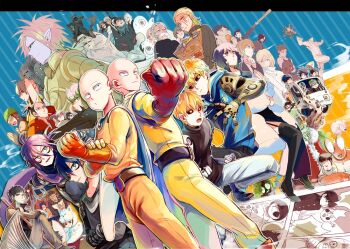 10s 2girls 6+boys agoni&#039;s_grandson amai_mask annotated armored_gorilla arthropod_girl atomic_samurai bald bang_(one-punch_man) bankenman belt black_hair black_sclera black_sperm bomb_(one-punch_man) brothers busaiku bushidrill butagami cape charanko chougoukin_kurobikari colored_sclera crablante creator_connection crossover crown cyborg cyclops d-pad_(one-punch_man) deep_sea_king_(one-punch_man) doutei_(one-punch_man) dr._genus dual_persona ekubo_(mob_psycho_100) evil_natural_water folded_ponytail fubuki_(one-punch_man) fuhrer_ugly funeral_suspenders garou_(one-punch_man) genos geryuganshoop glasses glasses_(one-punch_man) gloves golden_ball green_hair gums homeless_emperor iaian ikemen_kamen_amaimask inazuma_max kageyama_shigeo king_(one-punch_man) kinzoku_bat konbu_infinity kudou_kishi long_hair lord_boros makai_no_ossan melzargard metal_knight mob_psycho_100 mosquito_girl mosquito_musume multiple_boys multiple_girls mumen_rider namen_rider okamaitachi one-eyed one-punch_man onsoku_no_sonic overgrown_rover piggy_bancon psychos_(one-punch_man) psykos puri_puri_prisoner purple_hair red_gloves saitama_(one-punch_man) school_uniform senkou_no_flash senzzang short_hair siblings sisters snek source_request spoilers spring_mustachio stinger_(one-punch_man) suzuki_hitomi tanktop_master tatsumaki zombieman