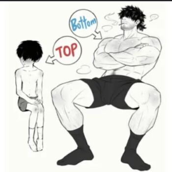 Rule 34 | age difference, artist request, lowres, meme, muscular, muscular male, pedophile, pedophile/minor, shotadom, shy, size difference, yaoi