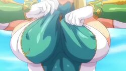 Rule 34 | almia agraliel, animated, blonde hair, breasts, elf, kyonyuu elf oyako saimin, mind control, multiple boys, multiple girls, nipples, panties, panty pull, pointy ears, pussy, pussy juice, sound, underwear, undressing, video