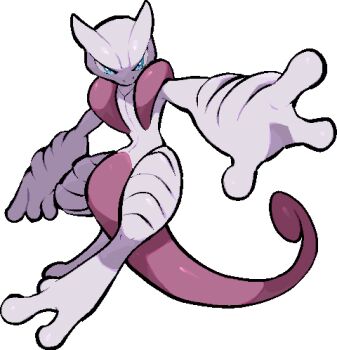 blue_eyes commentary_request full_body gen_1_pokemon kawaanago legendary_pokemon lowres mega_mewtwo_x mega_pokemon mewtwo nintendo nostrils outstretched_arm pokemon pokemon_(creature) pokemon_focus solo transparent_background v-shaped_eyes