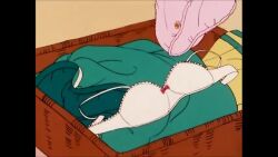 1984_(year) 1girl 80s :o animal animated armpits ass back bare_back bare_hips barefoot bathing bathroom bathtub bird biting bow bow_bra bra breasts changing_clothes closed_eyes clothes_pull confused crushing eyelashes feathers feet flower_ornament freckles gu_gu_ganmo hair_tie laughing legs medium_breasts music oldschool panties panty_pull partially_submerged penguin pink_feathers pink_panties purple_eyes red_hair relaxing retro_artstyle screaming singing sitting soles sound surprised sweatdrop tagme throwing toes towel tsukuda_tsukune twintails underwater underwear undressing unworn_panties video washing water white_bra wide_hips yawning