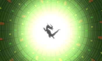 crossover dragon gosei_sentai_dairanger gundam gundam_gquuuuuux hayami_accel mecha mighty_morphin_power_rangers no_humans non-humanoid_robot open_mouth power_rangers red_dragon_thunderzord robot robot_dragon ryuuseioh saban_entertainment scene_reference solo super_sentai tokusatsu zeknova