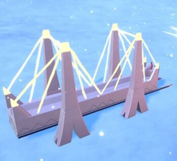 3d blue_background bridge gen_9_pokemon nintendo pokemon screencap simple_background solo