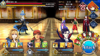 alucard_(castlevania) bandana cape castlevania_(series) castlevania_iii:_dracula's_curse command_spell dhampir fake_screenshot fate/grand_order fate_(series) fujimaru_ritsuka_(female) gameplay_mechanics grant_danasty half-human health_bar hideki knife konami polearm spear sypha_belnades undead vampire vlad_iii_(fate/apocrypha) weapon