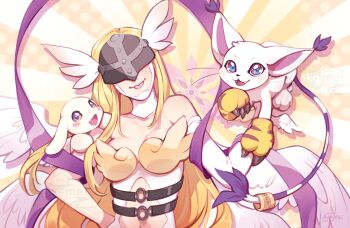 angel angel_girl angewomon digimon evolution evolutionary_line gloves jewelry plotmon ring tail tailmon