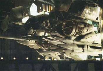 1990s_(style) armor cannon dendrobium_schema gundam gundam_0083 gundam_gp-03_stamen katoki_hajime lamp light machinery mecha no_humans retro_artstyle robot turret