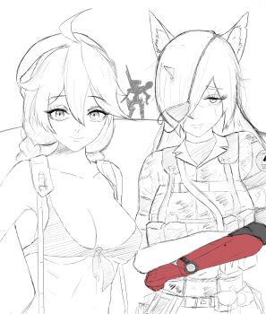 Rule 34 | absurdres, blue archive, cosplay, highres, kanna (blue archive), kirino (blue archive), metal gear (series), metal gear sahelanthropus, metal gear solid v: the phantom pain, purugatorii, quiet (metal gear), quiet (metal gear) (cosplay), scar, scar across eye, scar on face, venom snake, venom snake (cosplay)