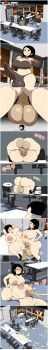 anal ass breasts cheating_(relationship) comic computer cum futa_with_female futanari high_heels huge_ass huge_breasts nipples office original paizuri penis pulpawoelbo thick_thighs thighs