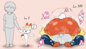 1boy 1girl ass enigi09 highres mating_press nintendo penis pokemon shota smile