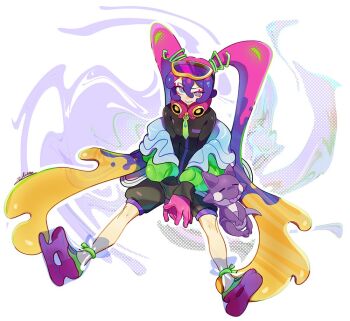 1girl gen_8_pokemon hatsune_miku nintendo poison_miku_(project_voltage) pokemon project_voltage toxel twintails vocaloid zambiie