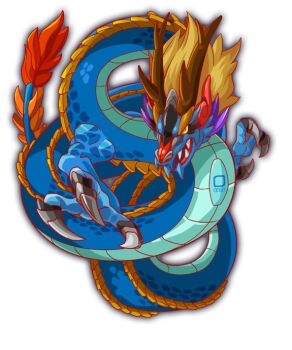 artist_request blonde_hair blue_theme cel_shading claws colored_sclera crash_fever dragon dragon_horns eastern_dragon full_body game_cg horns no_humans number_tattoo numbered official_art open_mouth outline red_outline red_tail seiryu_(crash_fever) sharp_teeth solo square square_tattoo stomach_tattoo tachi-e tattoo teeth third-party_source transparent_background yellow_sclera