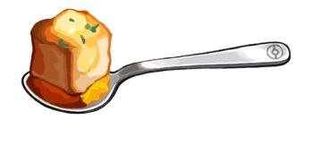 artist_request bread bread_slice butter curry curry_rice food food_focus game_cg garnish nintendo no_humans official_art pokemon pokemon_swsh rice spoon third-party_source toast transparent_background