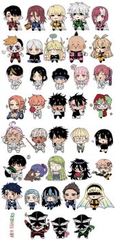 &gt;p&lt; 6+boys 6+girls :3 absurdres afro ahoge aizome_komachi akabane_sousei akebayashi_renren angry antenna_hair aoshima_shougo apple arm_up armor arms_up black_bow black_dress black_eyes black_hair black_jacket black_pants black_pantyhose black_skirt blindfold blonde_hair blue_eyes blue_hair blue_hairband blush bow braid braided_hair_rings brown_hair brown_jacket brown_pants cape chibi chibi_only chidori_(sentai_dai_shikkaku) child chips_(food) closed_eyes closed_mouth coat crossed_arms crossed_legs dark-skinned_male dark_skin disgust dress eating food fruit full_armor glasses gloves green_eyes green_hair green_jacket green_pants grey_eyes hagino_noa hair_bow hair_ornament hair_over_one_eye hair_rings hairband hairclip hand_on_own_cheek hand_on_own_face hand_up hands_on_own_hips hat hekiru_aran heterochromia highres hisui_kanon jacket jester jester_cap jester_costume kiritani_shinya_(sentai_dai_shikkaku) kiss kissing_cheek kneeling knife koguma_ranmaru kujaku_(sentai_daishikkaku) kurusu_yamato leg_up long_hair long_sleeves looking_at_viewer looking_to_the_side makeup messy_hair midorikawa_momiji midorikawa_sanae mohawk mountain_bag multicolored_hair multiple_boys multiple_girls muscular nadeshiko_masurao no one_eye_closed open_mouth orange_hair pants pantyhose pink_eyes pink_hair pink_jacket pink_pants purple_eyes red_jacket red_pants remonucha ruri_shinta sakurama_hibiki sakurama_sesera sazan_juuji scar scar_across_eye scar_on_face school_uniform sentai_daishikkaku sentouin_d sentouin_xx serious shaved_head shion_kai shippou_tsukasa short_hair side_ponytail simple_background sitting skirt sleeveless sleeveless_jacket souma_keisuke speech_bubble star-shaped_pupils star_(symbol) stuffed_animal stuffed_toy surprised suzukiri_yumeko sword symbol-shaped_pupils teddy_bear thought_bubble tokita_shun tokusatsu tongue two-tone_hair urabe_eigen usukubo_angel usukubo_yakushi very_long_hair weapon wheelchair white_background white_cape white_coat white_eyes white_gloves white_hair white_jacket white_pants windy_(sentai_daishikkaku) yamabuki_akane yellow_eyes yellow_jacket yellow_pants yukino_angelica