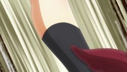 1boy 2girls animated anime_screenshot areola_slip ass ayakashi_triangle black_choker black_hair black_jacket black_skirt blonde_hair bra breast_sucking breast_sucking_through_clothes breasts choker cleavage clothes_lift collarbone fundoshi garaku_utagawa genderswap genderswap_(mtf) glasses green_bra groin hair_between_eyes highres jacket jacket_lift japanese_clothes kanade_suzu kazamaki_matsuri kazamaki_matsuri_(female) large_breasts multiple_girls nipple_slip nipples one_eye_closed partially_visible_vulva purple_eyes red_eyes restrained rubbing school_uniform shirt shirt_lift short_hair skirt sound stomach_tattoo tagme tattoo tentacles thighs underwear video white_hair white_shirt