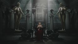 1boy 1girl 20s 3d 6+others abs ancient_greek_clothes animated aphrodite_(mythology) aphrodite_(shuumatsu_no_valkyrie) ass audible_speech back bare_shoulders barefoot blonde_hair blue_eyes bracelet breast_hold breasts cape cleavage collarbone developing_erection english_audio erection finger_to_mouth flaccid flower flower_on_head foreskin foreskin_pull golem greco-roman_clothes greek_mythology greek_temple hair_flower hair_ornament hair_over_shoulder hairy helmet holding huge_breasts indoors jewelry kneeling lipstick looking_at_another magic makeup medium_hair multiple_others multiple_views muscular muscular_male narrow_waist navel nude opaluva penis phoenixeroaudio robe shield shuumatsu_no_valkyrie sideboob sitting soldier solo_focus sound statue stone talking teasing temple testicles uncensored undressing urbanator video virt-a-mate waving wavy_hair white_robe wide_hips