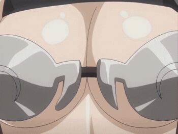 animated animated_gif armor battle bouncing_breasts breasts claudette_(queen's_blade) large_breasts lowres nipples queen's_blade screencap