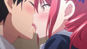 animated animated_gif blush brother_and_sister kiss saliva siblings sister_breeder